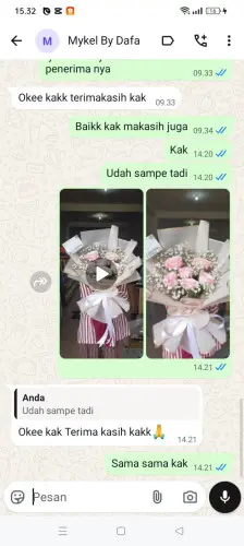 Testimonial Buket Bunga lebakanyar