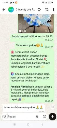Testimonial Standing Flower lebakanyar
